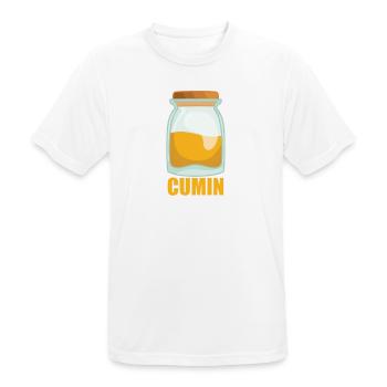 Cumin Gewürz Geschmack Essen Kochen - Männer T-Shirt atmungsaktiv - Weiß - Vorne - AI Model Male 185 dark (185cm)