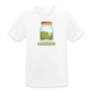 Cardamon Gewürz Geschmack Essen Kochen - Männer T-Shirt atmungsaktiv - Weiß - Vorne - AI Model Male 185 dark (185cm)