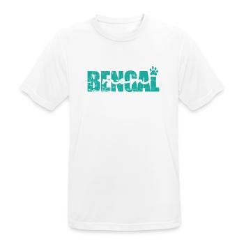 Bengal Mom Pet Breed Domestic Cat - Men's Breathable T-Shirt - white - Front - AI Model Male 185 dark (185cm)