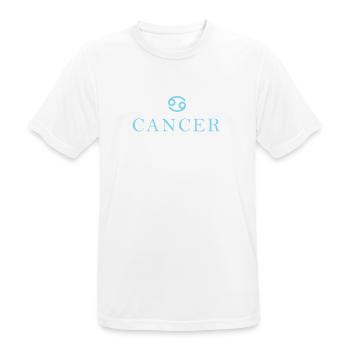 Zodiac sign Cancer constellation - Men's Breathable T-Shirt - white - Front - AI Model Male 185 dark (185cm)