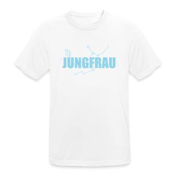 Jungfrau Sternzeichen Virgo Sternbild - Männer T-Shirt atmungsaktiv - Weiß - Vorne - AI Model Male 185 dark (185cm)