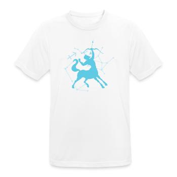 Sagittarius from Star constellation Zodiac Sign - Men's Breathable T-Shirt - white - Front - AI Model Male 185 dark (185cm)