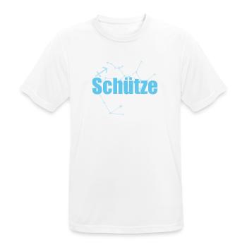 Schütze Sternzeichen Sagittarius Sternbild - Männer T-Shirt atmungsaktiv - Weiß - Vorne - AI Model Male 185 dark (185cm)