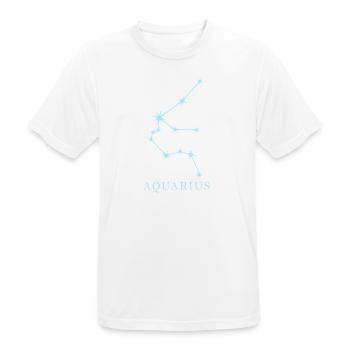 Sternkonstellation Sternzeichen Aquarius - Männer T-Shirt atmungsaktiv - Weiß - Vorne - AI Model Male 185 dark (185cm)