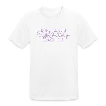 Wyoming WY Buchstaben USA Amerika - Männer T-Shirt atmungsaktiv - Weiß - Vorne - AI Model Male 185 dark (185cm)