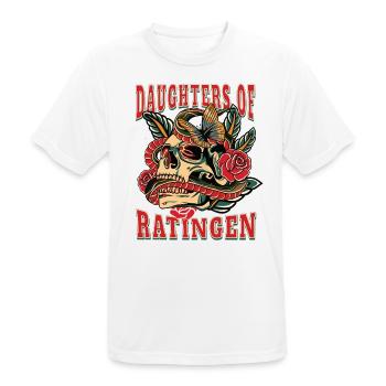 Ratingen Frau Geschenk daughters of Ratingen - Männer T-Shirt atmungsaktiv - Weiß - Vorne - AI Model Male 185 dark (185cm)