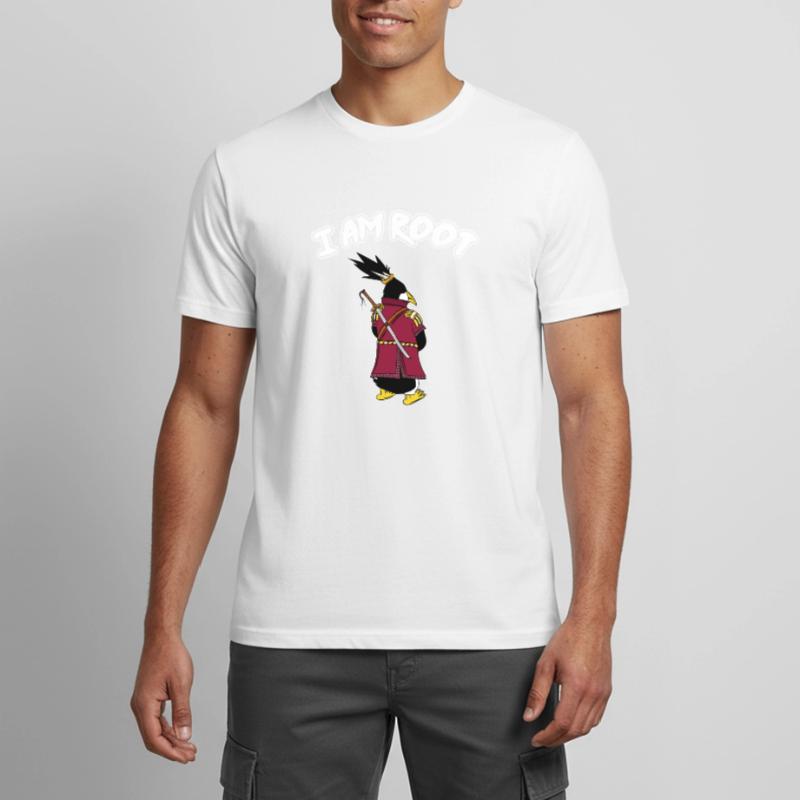 Linux Pingouin I Am Root Geeks Geeks Nerd Computer Ninja T-shirt respirant Homme