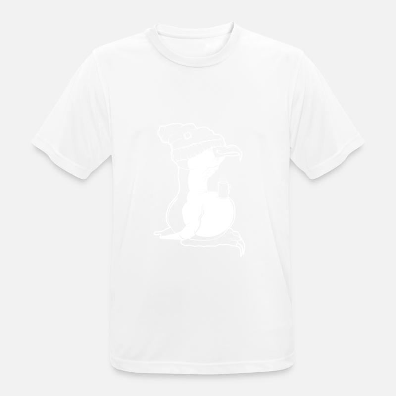 Tux Linux Pinguin Kaffee Pause Computer Freak Nerd - Männer T-Shirt atmungsaktiv - Weiß