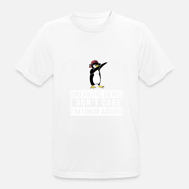 IT Nerd Linux Linux Pinguin Geek Software Engineer - Männer T-Shirt atmungsaktiv - Weiß