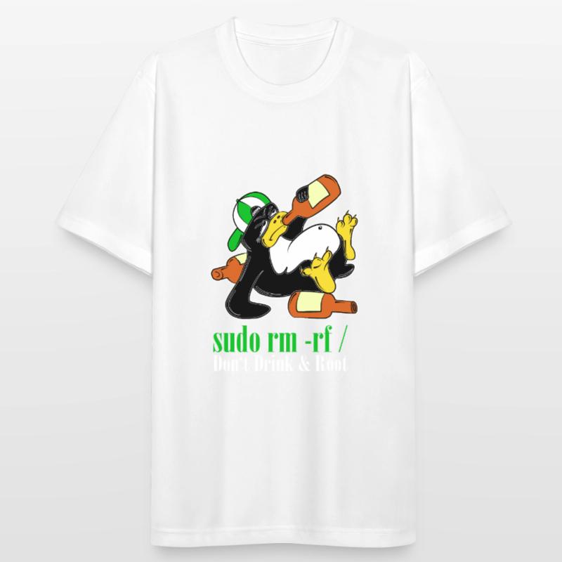 Linux Penguin Sudo Admin Funny Computer Science PC Nerd T-shirt respirant Homme