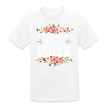 My Son In Law Is My Favorite Child - Men's Breathable T-Shirt - white - Front - AI Model Male 185 dark (185cm)
