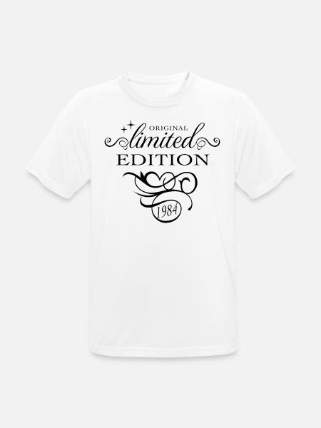 Limited Edition 1984 40. Geburtstag Geschenk Damen - Männer T-Shirt atmungsaktiv - Weiß