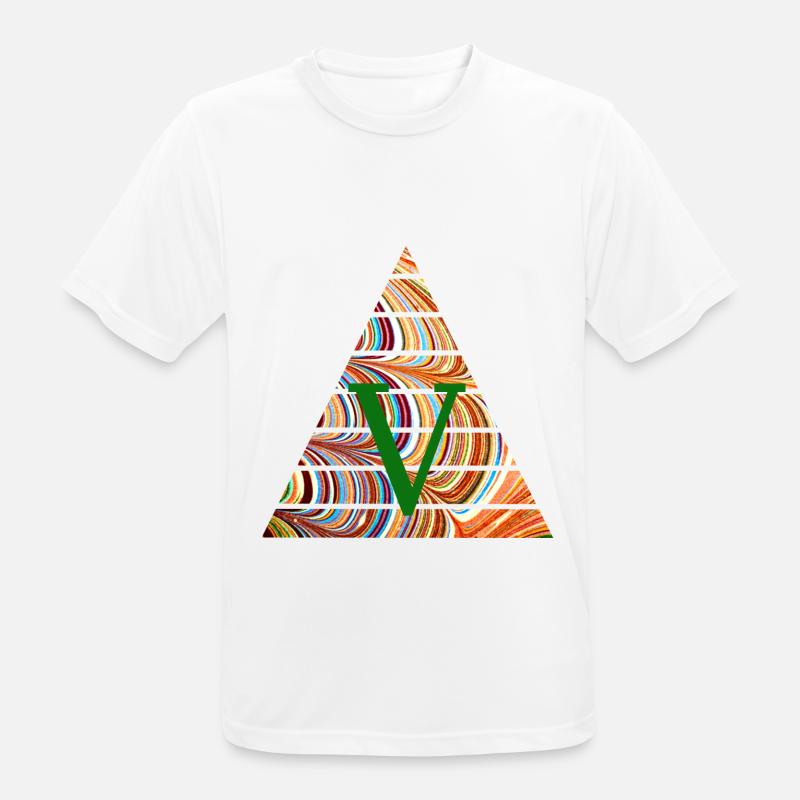 Triangle E 56 V - Men's Breathable T-Shirt - white