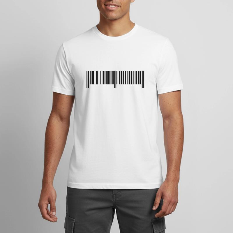 Barcode - Strichcode Männer T-Shirt atmungsaktiv