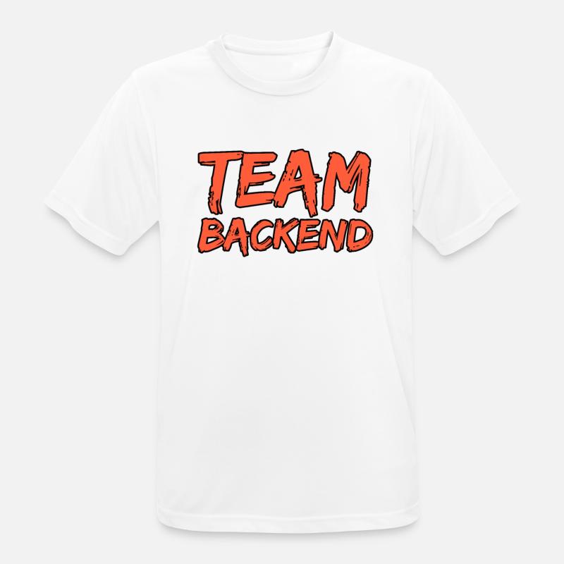 Team Backend Programmer - Men's Breathable T-Shirt - white