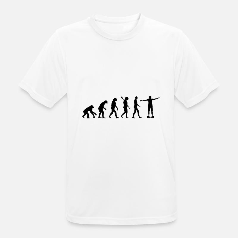Hoverboard Evolution - Men's Breathable T-Shirt - white