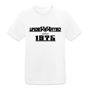 1975 birthday 47 years 47th anniversary underrated - Men's Breathable T-Shirt - white - Front - AI Model Male 185 dark (185cm)