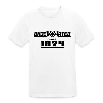 1974 birthday 48 years 48th anniversary underrated - Men's Breathable T-Shirt - white - Front - AI Model Male 185 dark (185cm)