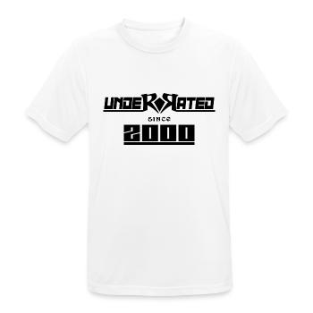 2000 anniversaire 22 ans 22e anniversaire sous-estimé - T-shirt respirant Homme - blanc - Devant - AI Model Male 185 dark (185cm)