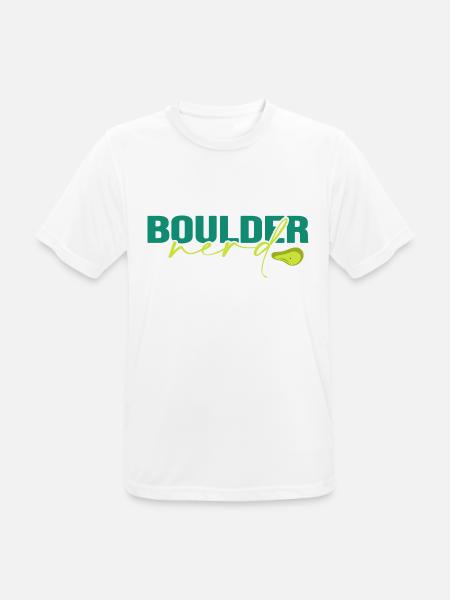 Bouldern Boulderfelsen Boulderaner Boulderhalle - Männer T-Shirt atmungsaktiv - Weiß