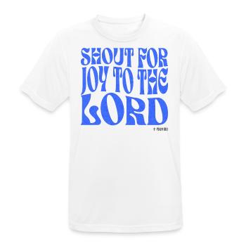 Christianisme Verset Biblique Chrétien - T-shirt respirant Homme - blanc - Devant - AI Model Male 185 dark (185cm)