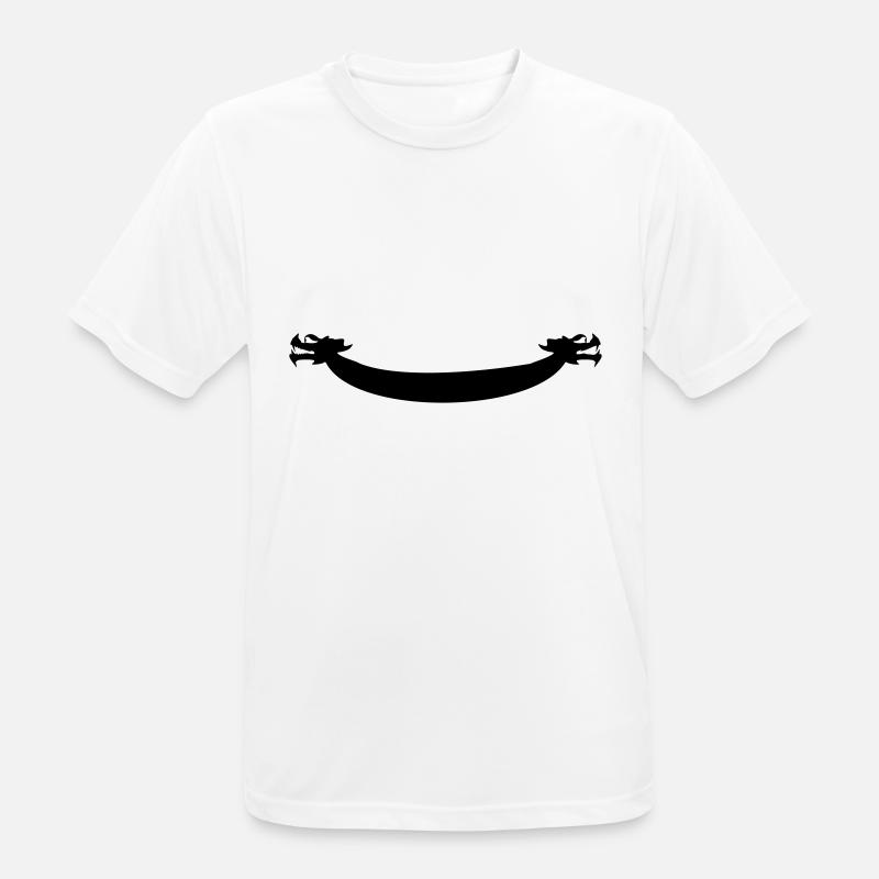 Drachenboot Drachenköpfe 2c - Männer T-Shirt atmungsaktiv - Weiß