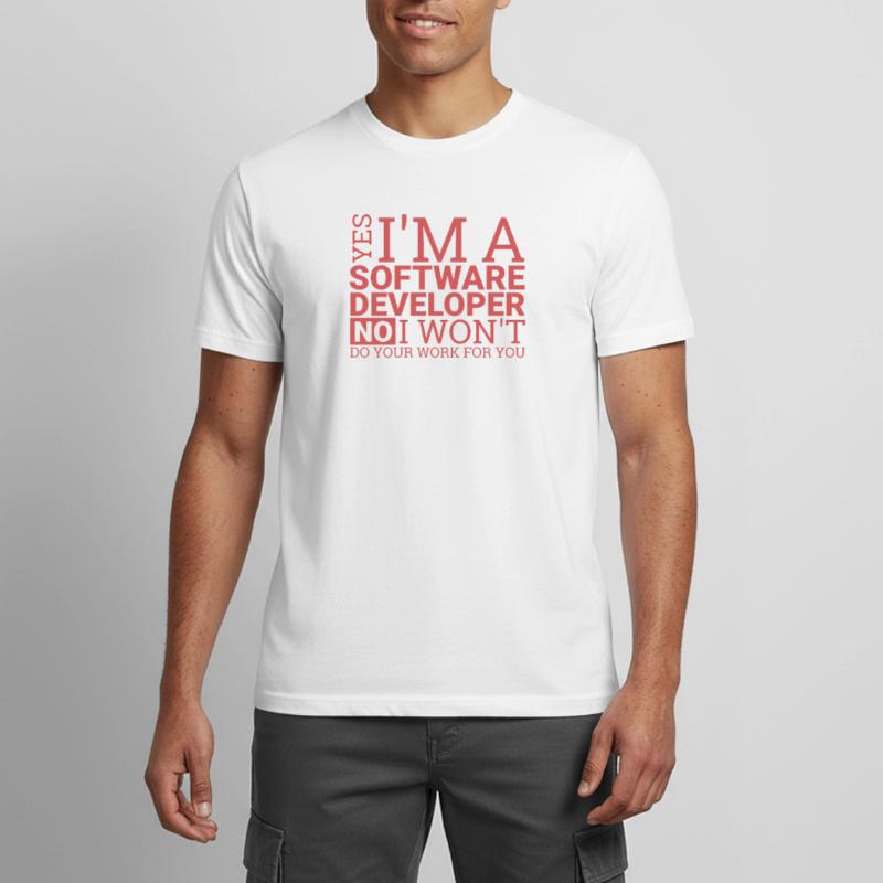 "Software Developer Work | Programmierer" Männer T-Shirt atmungsaktiv