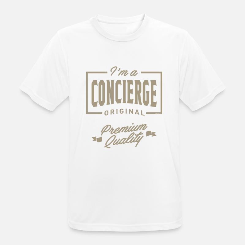 Ich bin ein Concierge - Männer T-Shirt atmungsaktiv - Weiß