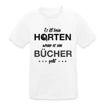 Lesen Bücherwurm Leseratte Bücher Lesen - Männer T-Shirt atmungsaktiv - Weiß - Vorne - AI Model Male 185 dark (185cm)