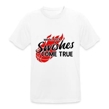 Basketball - Männer T-Shirt atmungsaktiv - Weiß - Vorne - AI Model Male 185 dark (185cm)