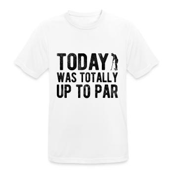 Golfplatz zum Golfen Golf - Männer T-Shirt atmungsaktiv - Weiß - Vorne - AI Model Male 185 dark (185cm)