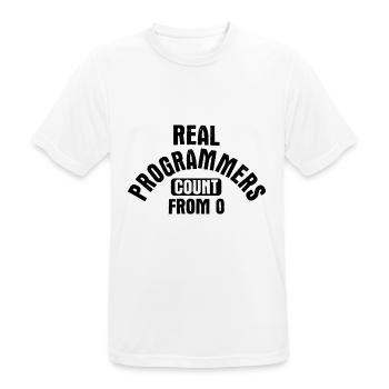 Software Ingenieur Informatiker Programmierer - Männer T-Shirt atmungsaktiv - Weiß - Vorne - AI Model Male 185 dark (185cm)
