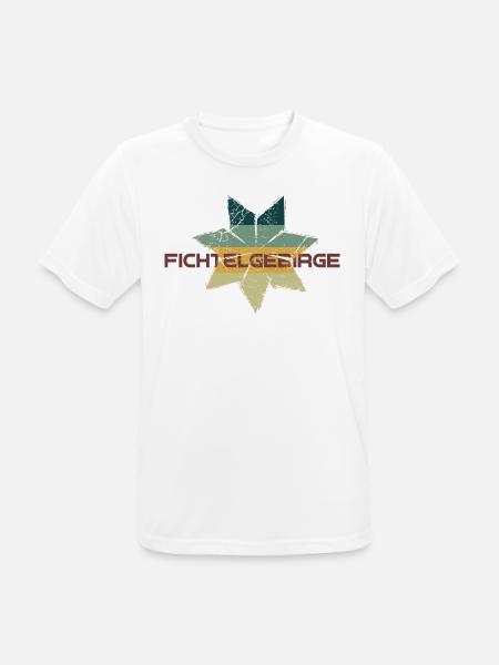 Siebenstern Fichtelgebirge Fichtelhills Oberfranke - Männer T-Shirt atmungsaktiv - Weiß