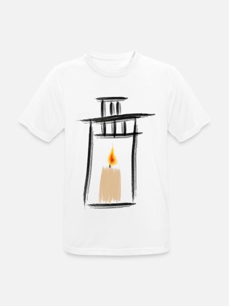 Lantern - Men's Breathable T-Shirt - white