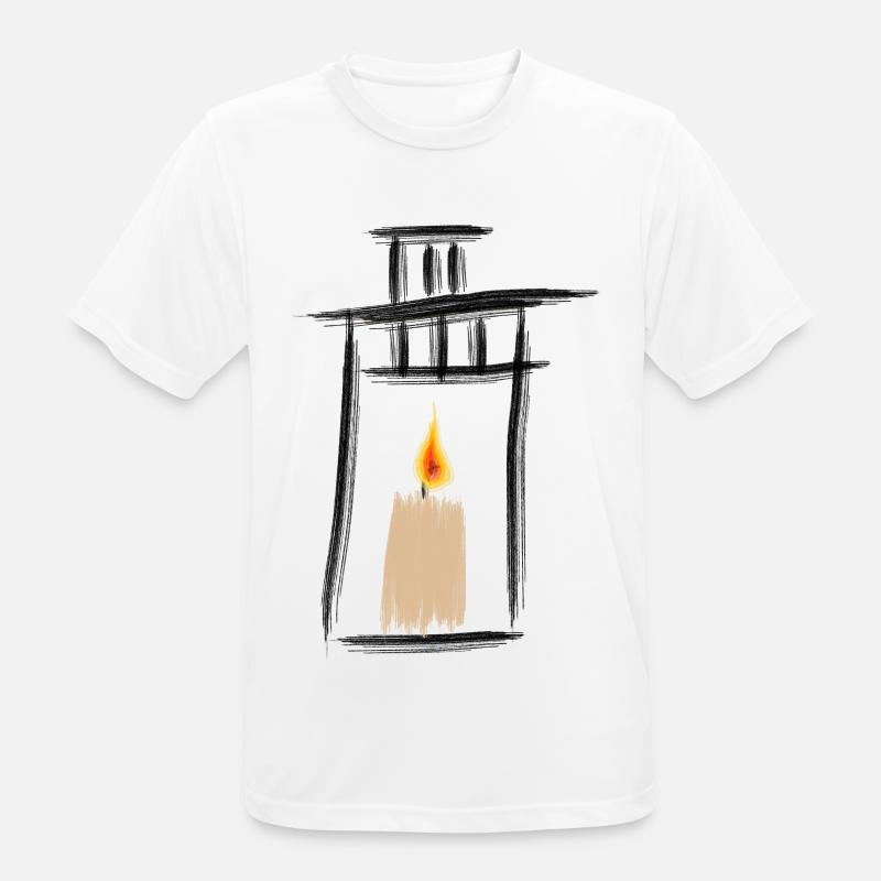 Lantern - Men's Breathable T-Shirt - white
