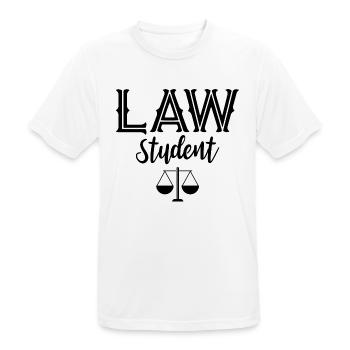 Law student law lawyer lawyer lawyer - Men's Breathable T-Shirt - white - Front - AI Model Male 185 dark (185cm)