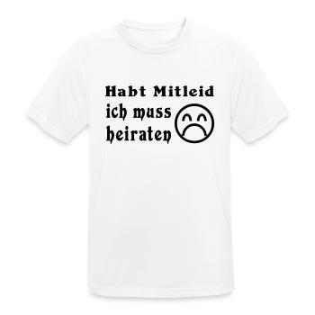 junggesellenabschied - Männer T-Shirt atmungsaktiv - Weiß - Vorne - AI Model Male 185 dark (185cm)