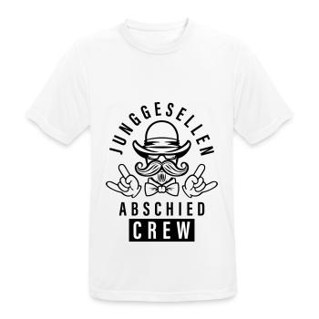 Bachelor Party Jga Crew Party - Men's Breathable T-Shirt - white - Front - AI Model Male 185 dark (185cm)