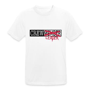 Crew Member - T-shirt respirant Homme - blanc - Devant - AI Model Male 185 dark (185cm)