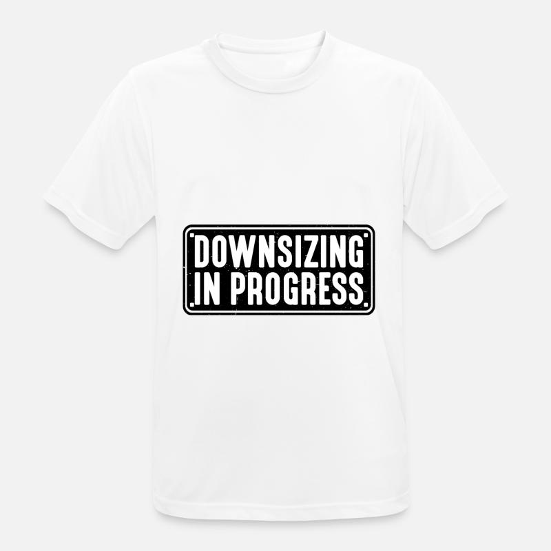Downsizing In Progress 18 - Men's Breathable T-Shirt - white