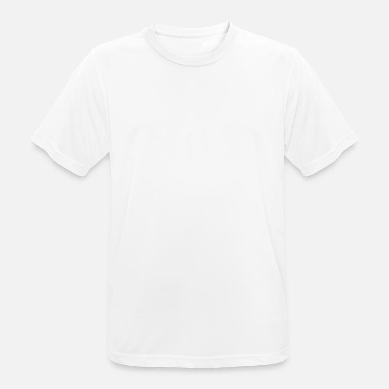 Roundnet Evolution - Männer T-Shirt atmungsaktiv - Weiß