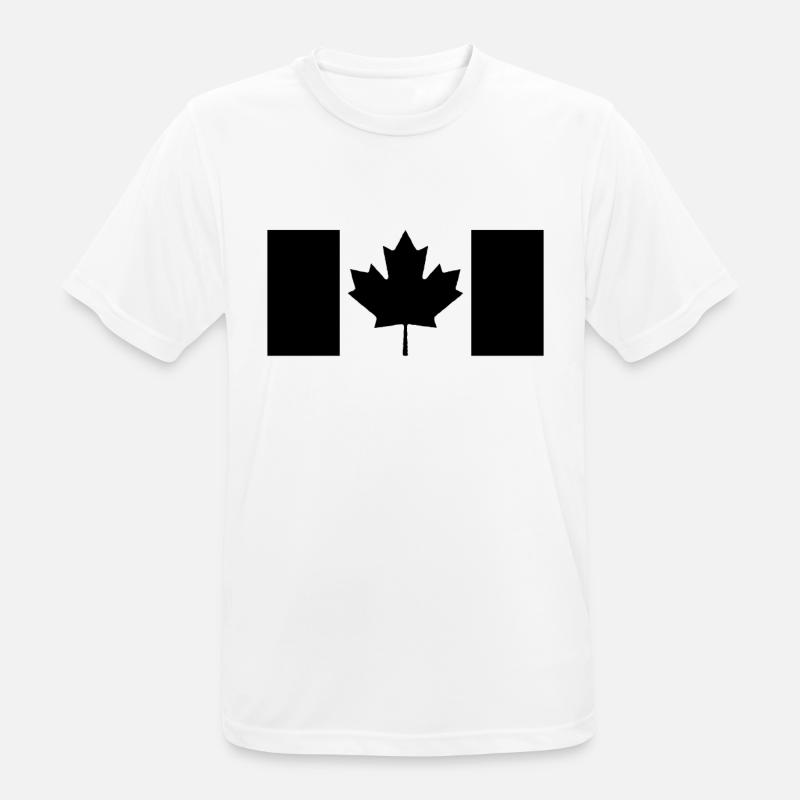 Maple Maple Leaf Canada Flag - Men's Breathable T-Shirt - white