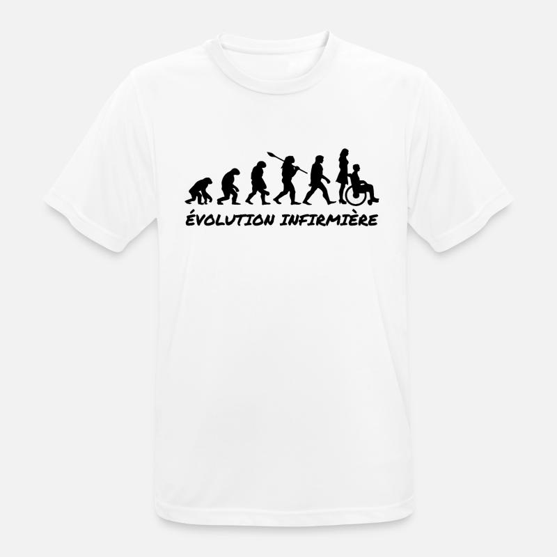 Nursing Evolution - Men's Breathable T-Shirt - white