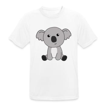 Koala mignon animaux mignons pour les enfants mignons - T-shirt respirant Homme - blanc - Devant - AI Model Male 185 dark (185cm)