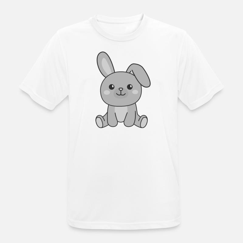 Rabbit Rabbit Cute Animals Easter - Men's Breathable T-Shirt - white