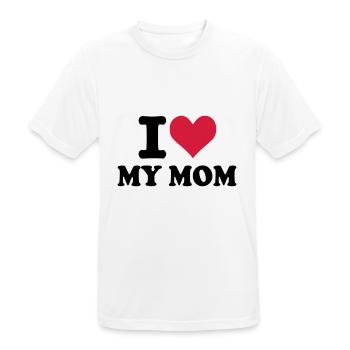 Mutter - Mom - Männer T-Shirt atmungsaktiv - Weiß - Vorne - AI Model Male 185 dark (185cm)