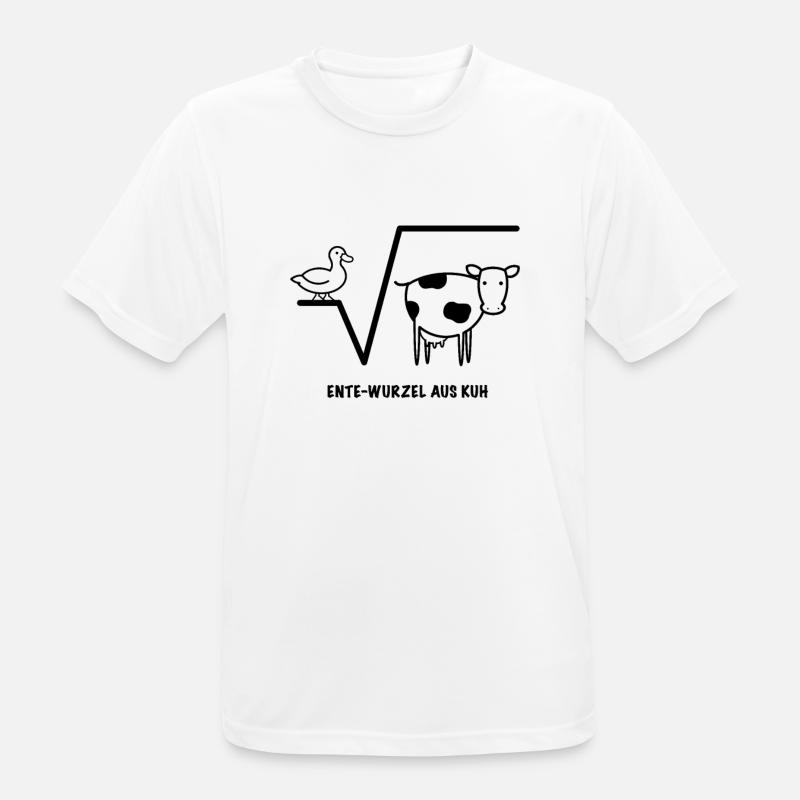 Duck Root from Cow Math Gift Gift Idea - Men's Breathable T-Shirt - white