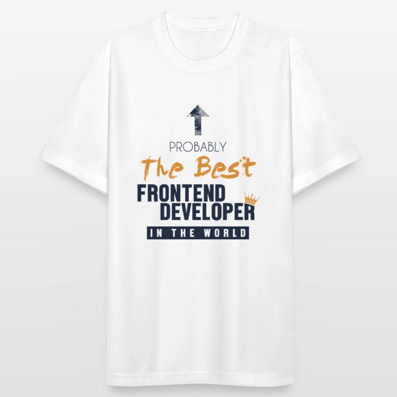Best Frontend Developer World Developer Coder Männer T-Shirt atmungsaktiv