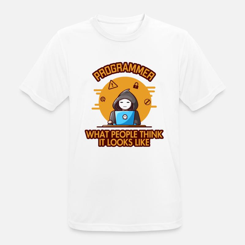 Programmer Looks Like Softwareentwickler Coder - Männer T-Shirt atmungsaktiv - Weiß