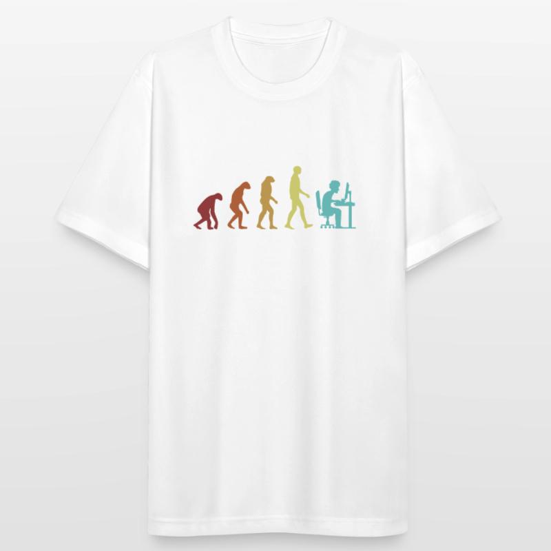 Programmer Evolution Softwareingenieur Coder Männer T-Shirt atmungsaktiv